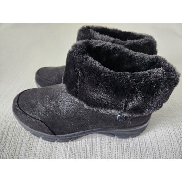 Skechers x Martha Stewart Easy Going Comfy Cool Boots Sz 8 Microsuede Black - Picture 3 of 11